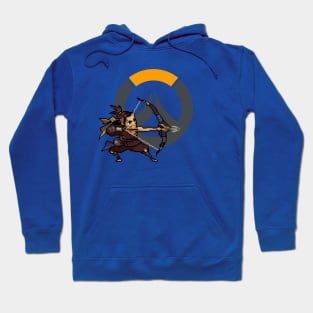 Overwatch - 16-Bit Hanzo W/ Logo Hoodie